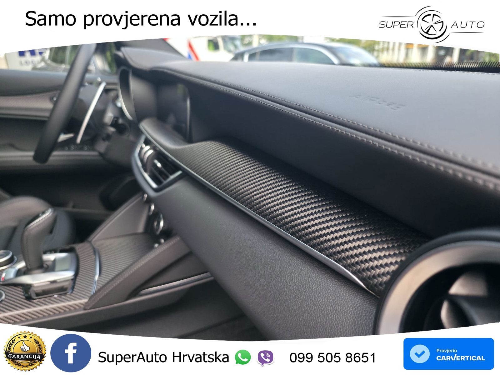 Alfa Romeo Stelvio Quadrifoglio 2.9 V6 Bi-Turbo (520 KS) Q4 Automatic LED+GR SJED+ACC