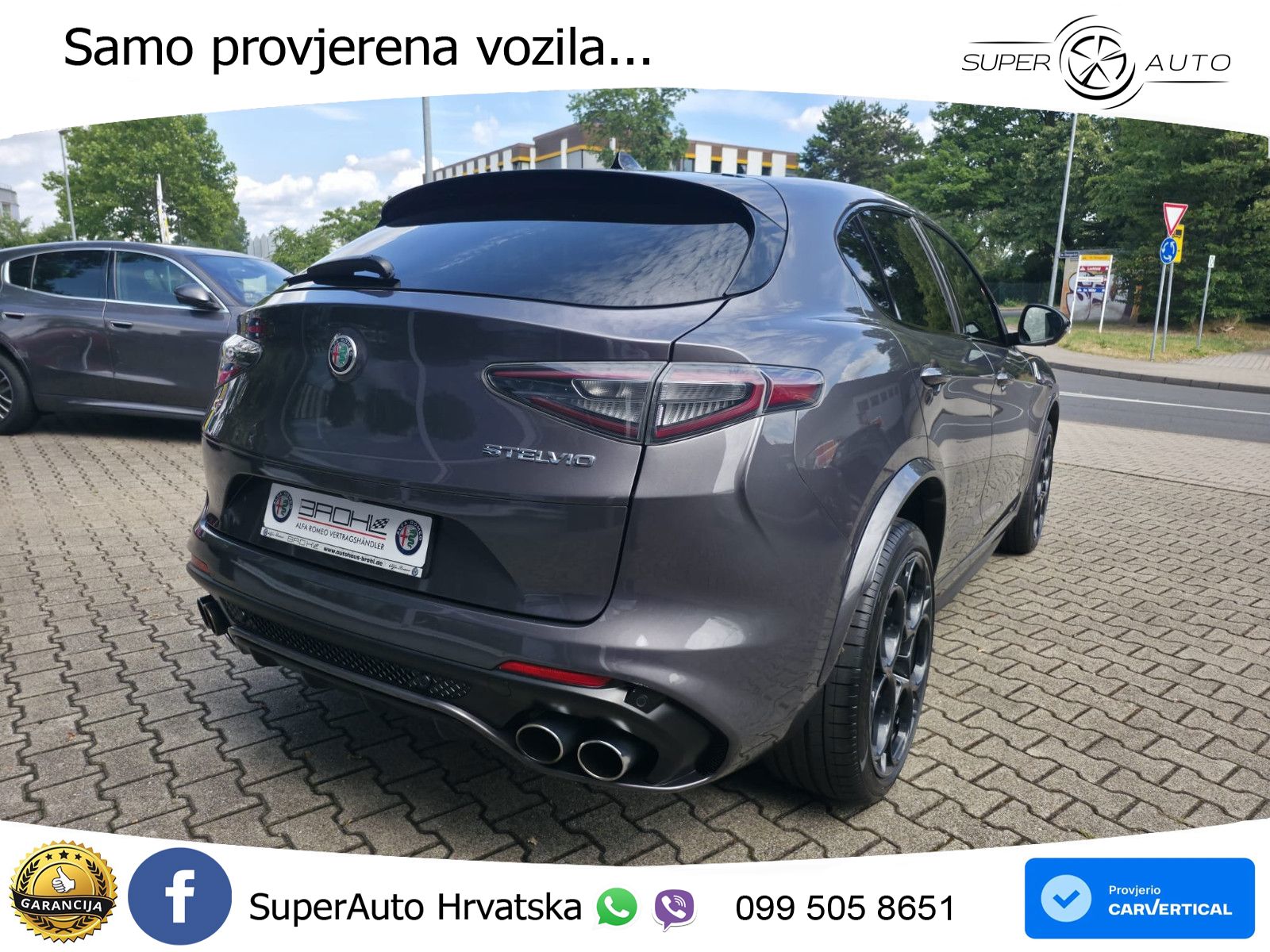 Alfa Romeo Stelvio Quadrifoglio 2.9 V6 Bi-Turbo (520 KS) Q4 Automatic LED+GR SJED+ACC