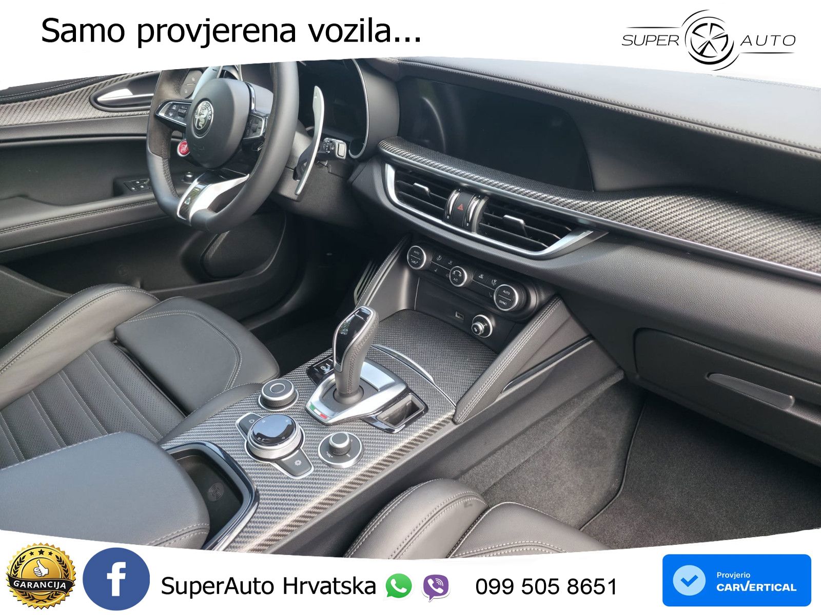 Alfa Romeo Stelvio Quadrifoglio 2.9 V6 Bi-Turbo (520 KS) Q4 Automatic LED+GR SJED+ACC