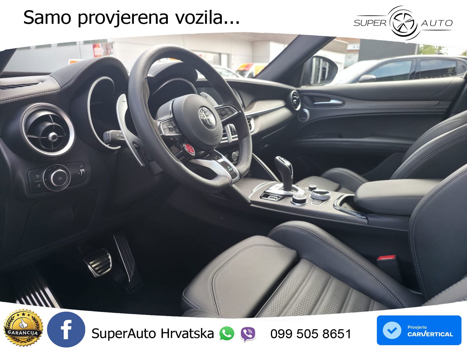 Alfa Romeo Stelvio Quadrifoglio 2.9 V6 Bi-Turbo (520 KS) Q4 Automatic LED+GR SJED+ACC