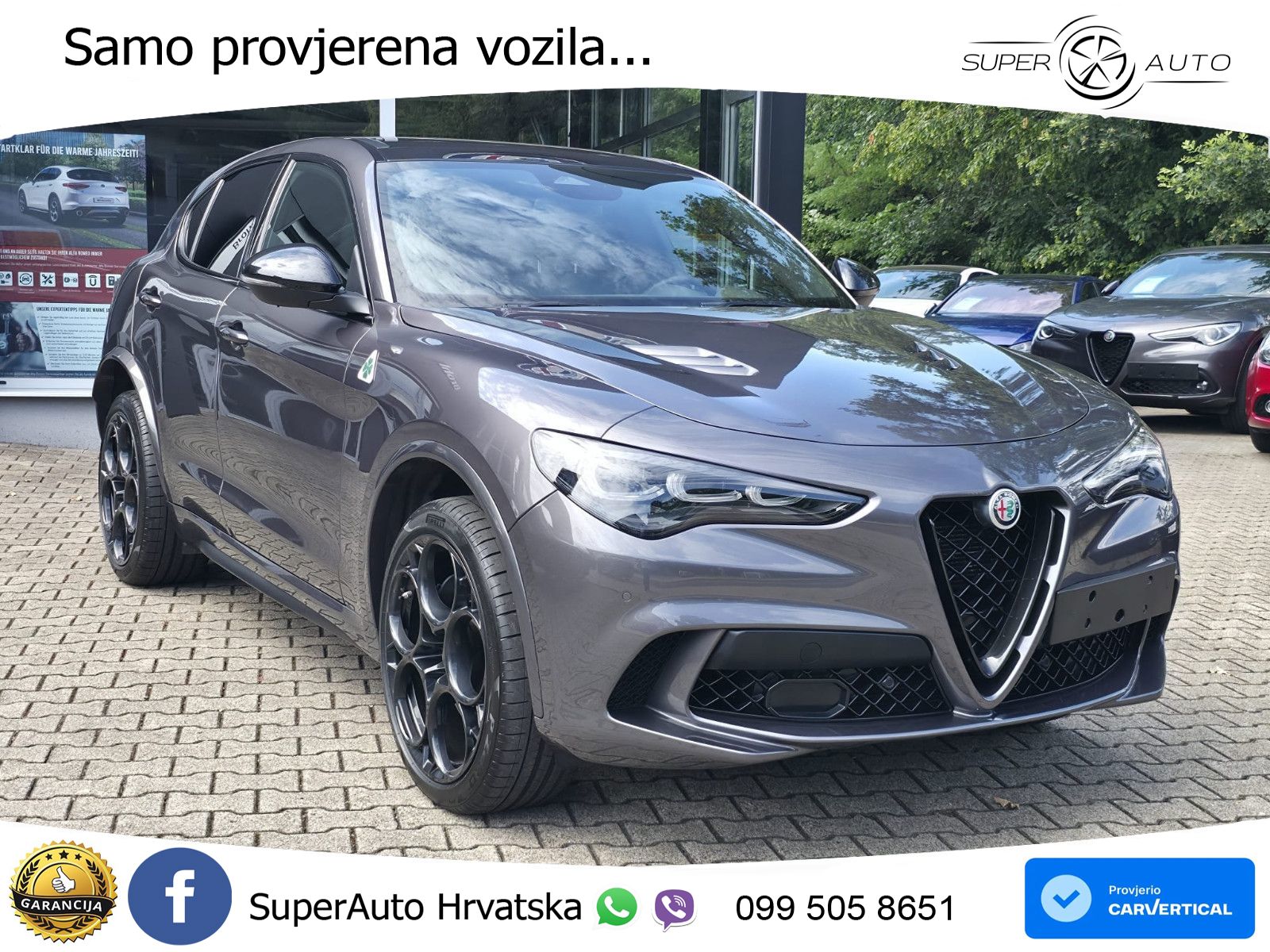 Alfa Romeo Stelvio Quadrifoglio 2.9 V6 Bi-Turbo (520 KS) Q4 Automatic LED+GR SJED+ACC