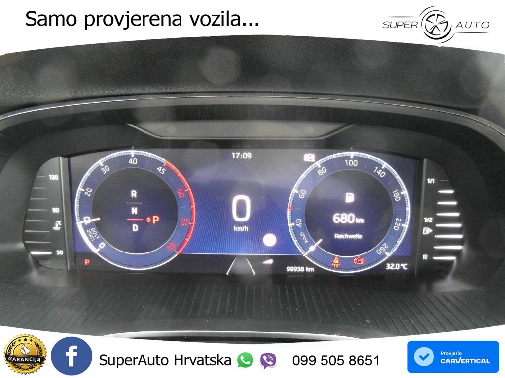 Škoda Octavia Combi 2.0 TDI (150 KS) DSG MATRIX+GR SJED+KAM
