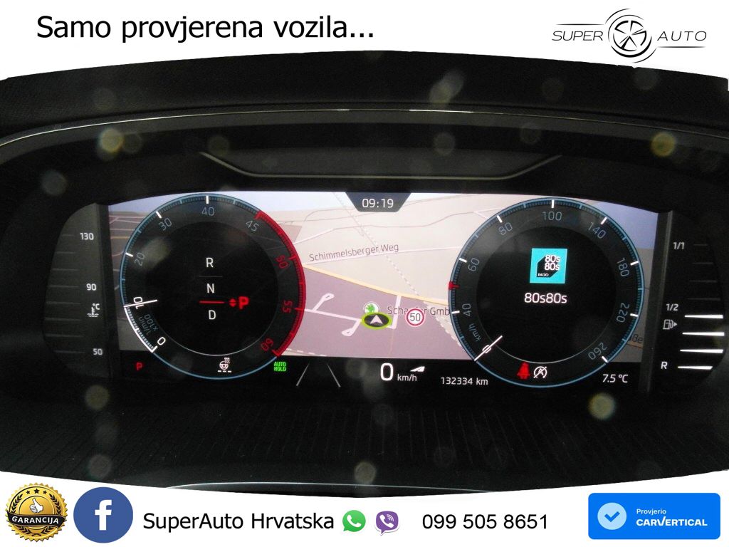 Škoda Octavia Combi 2.0 TDI (150 KS) DSG MATRIX+GR SJED+KAM