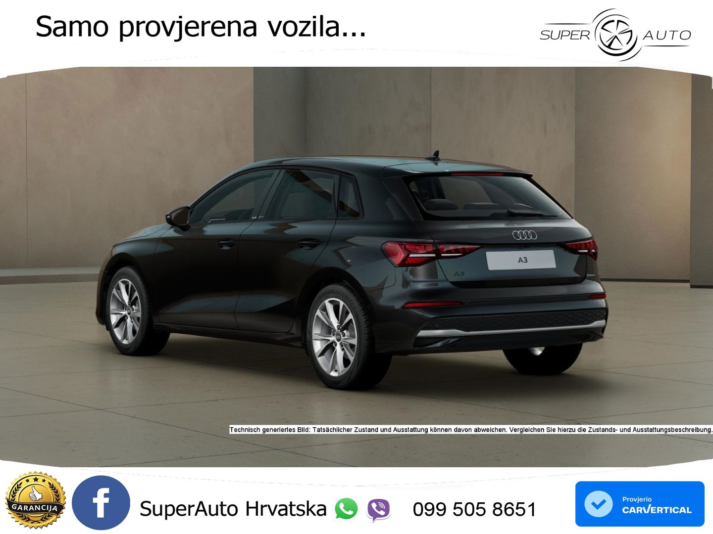 Audi A3 35 TFSI (150 KS) advanced LED+GR SJED+ACC