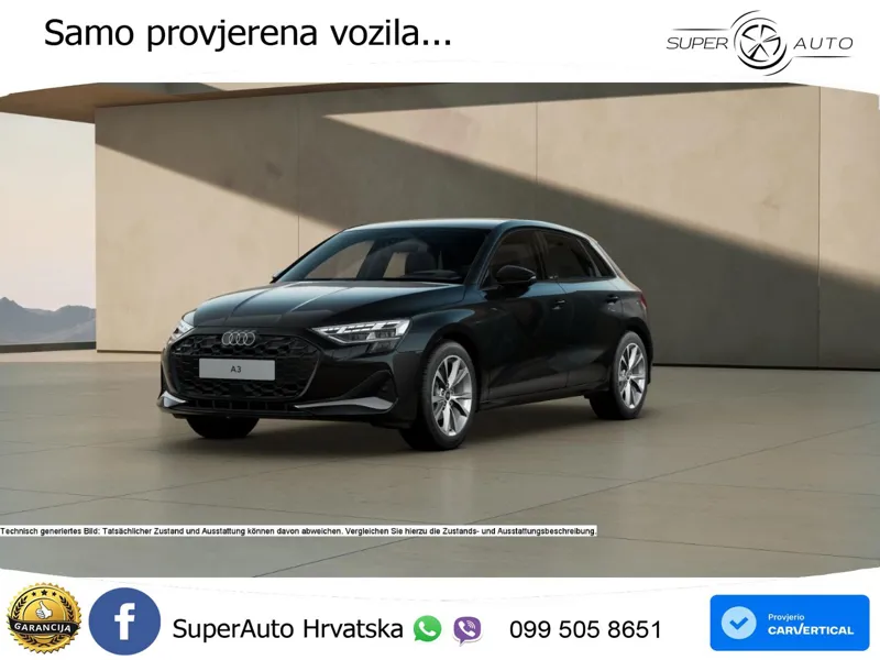 Audi A3 35 TFSI (150 KS) advanced LED+GR SJED+ACC