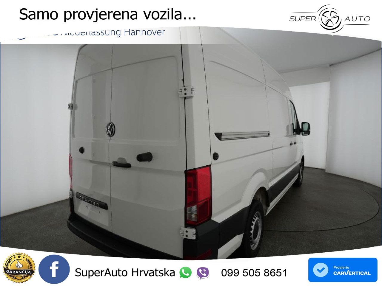 Volkswagen Crafter Kasten Mittel Navi Klima Kamera 140 KS