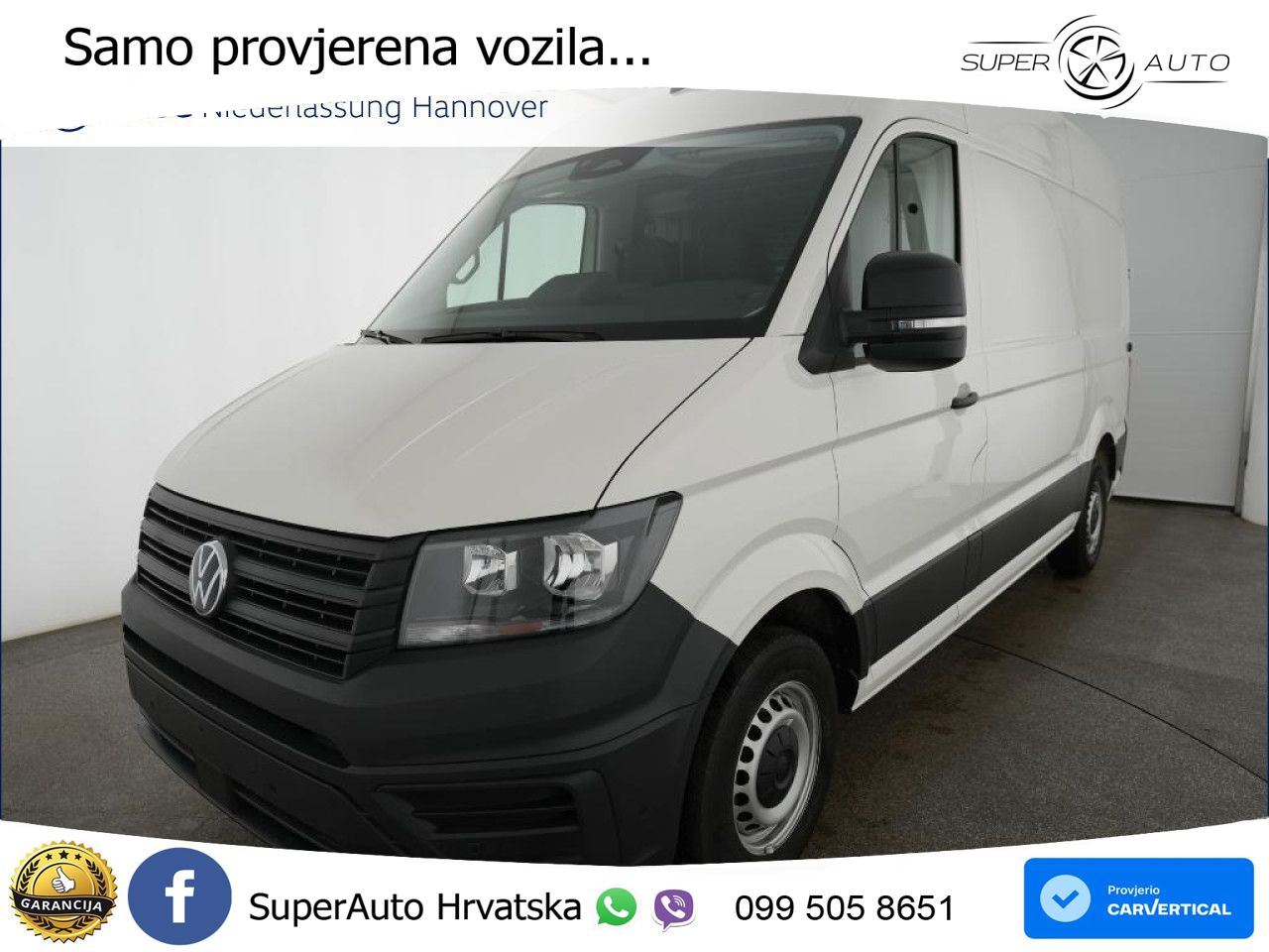 Volkswagen Crafter Kasten Mittel Navi Klima Kamera 140 KS