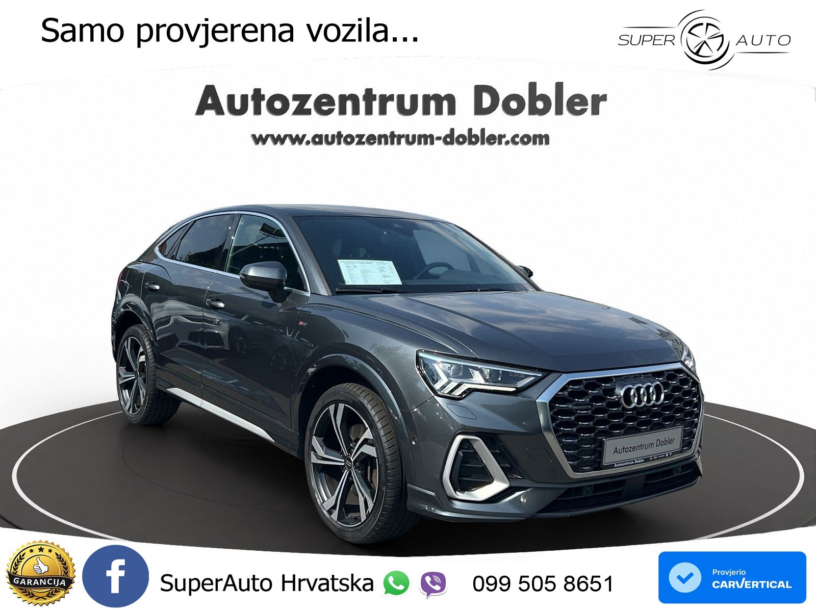 Audi Q3 Sportback 40 TDI (200 KS) quattro S tronic S line MATRIX+GR SJED+KAM
