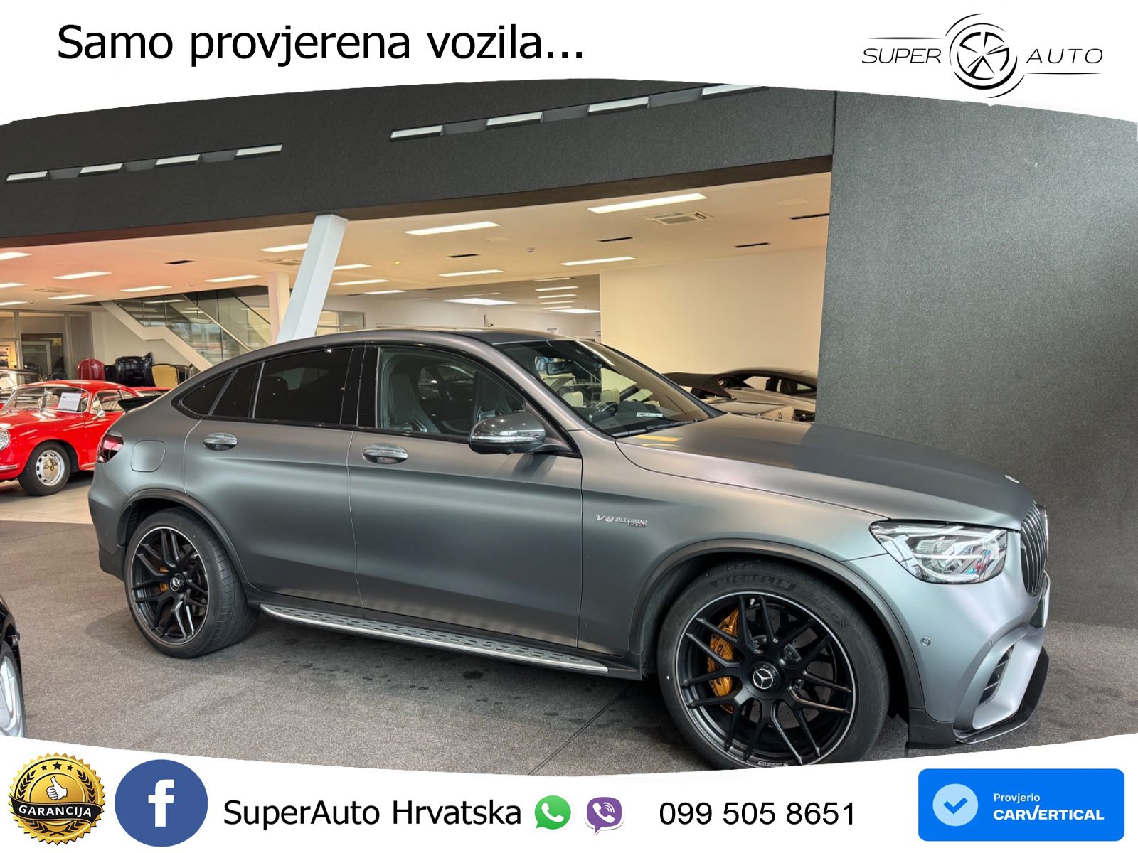 Mercedes GLC Coupe AMG 63 S V8 (510 KS) 4MATIC+ MCT LED+GR SJED+ACC