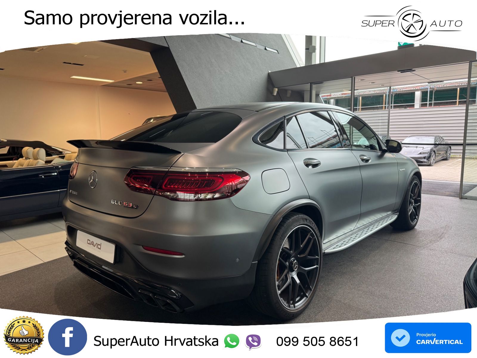Mercedes GLC Coupe AMG 63 S V8 (510 KS) 4MATIC+ MCT LED+GR SJED+ACC