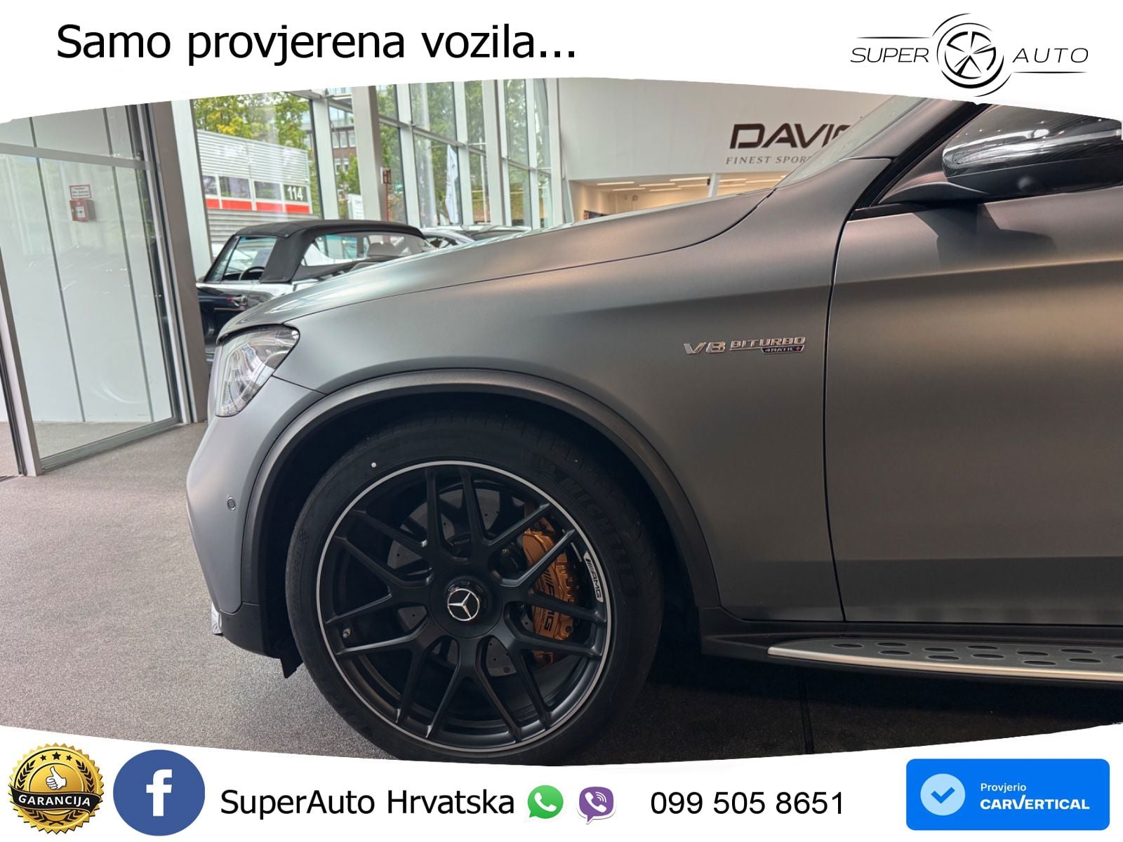 Mercedes GLC Coupe AMG 63 S V8 (510 KS) 4MATIC+ MCT LED+GR SJED+ACC