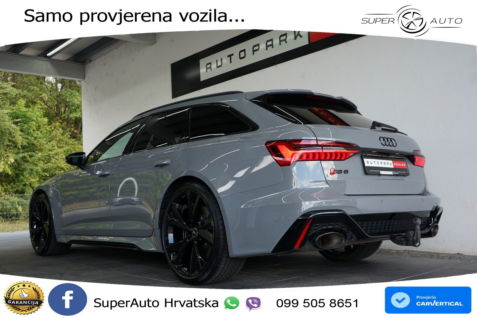 Audi RS6 Avant 4.0 TFSI V8 performance (630 KS)  quattro tiptronic Kuka LED+GR SJED+ACC