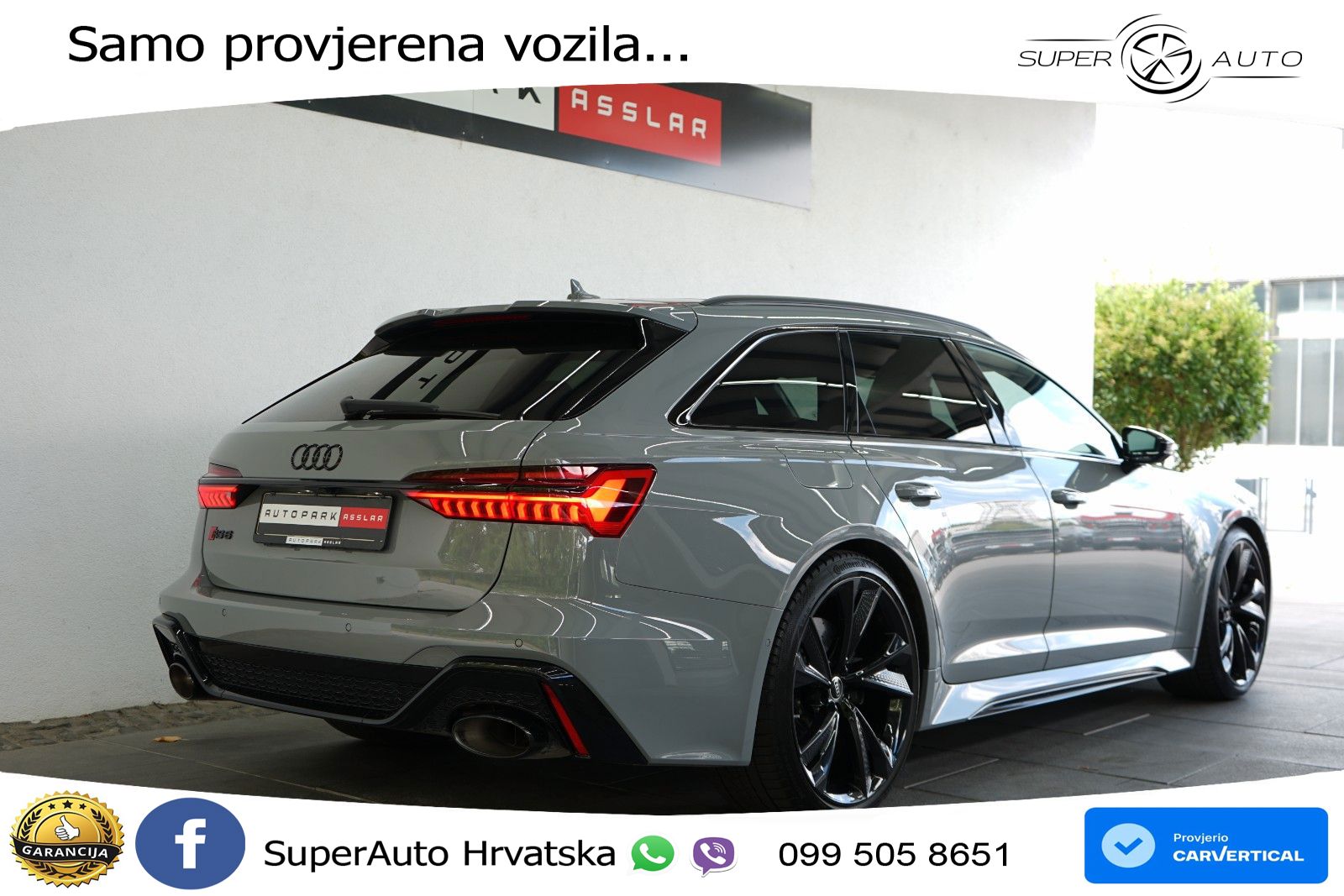 Audi RS6 Avant 4.0 TFSI V8 performance (630 KS)  quattro tiptronic Kuka LED+GR SJED+ACC