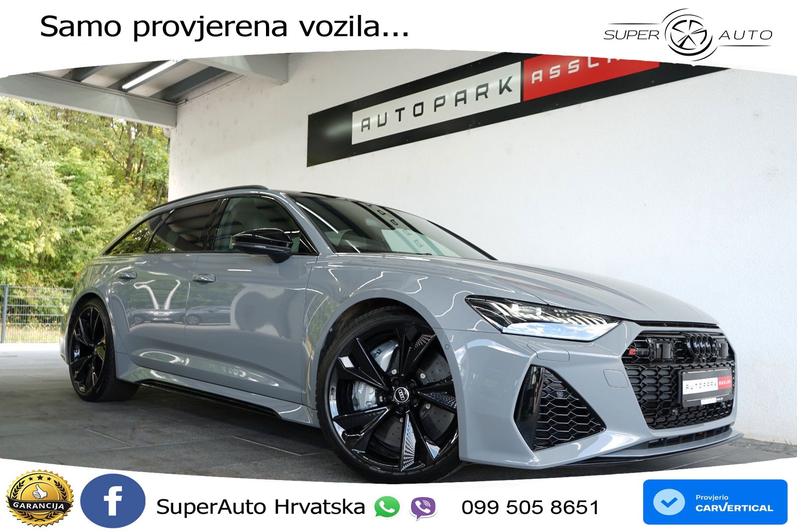 Audi RS6 Avant 4.0 TFSI V8 performance (630 KS)  quattro tiptronic Kuka LED+GR SJED+ACC