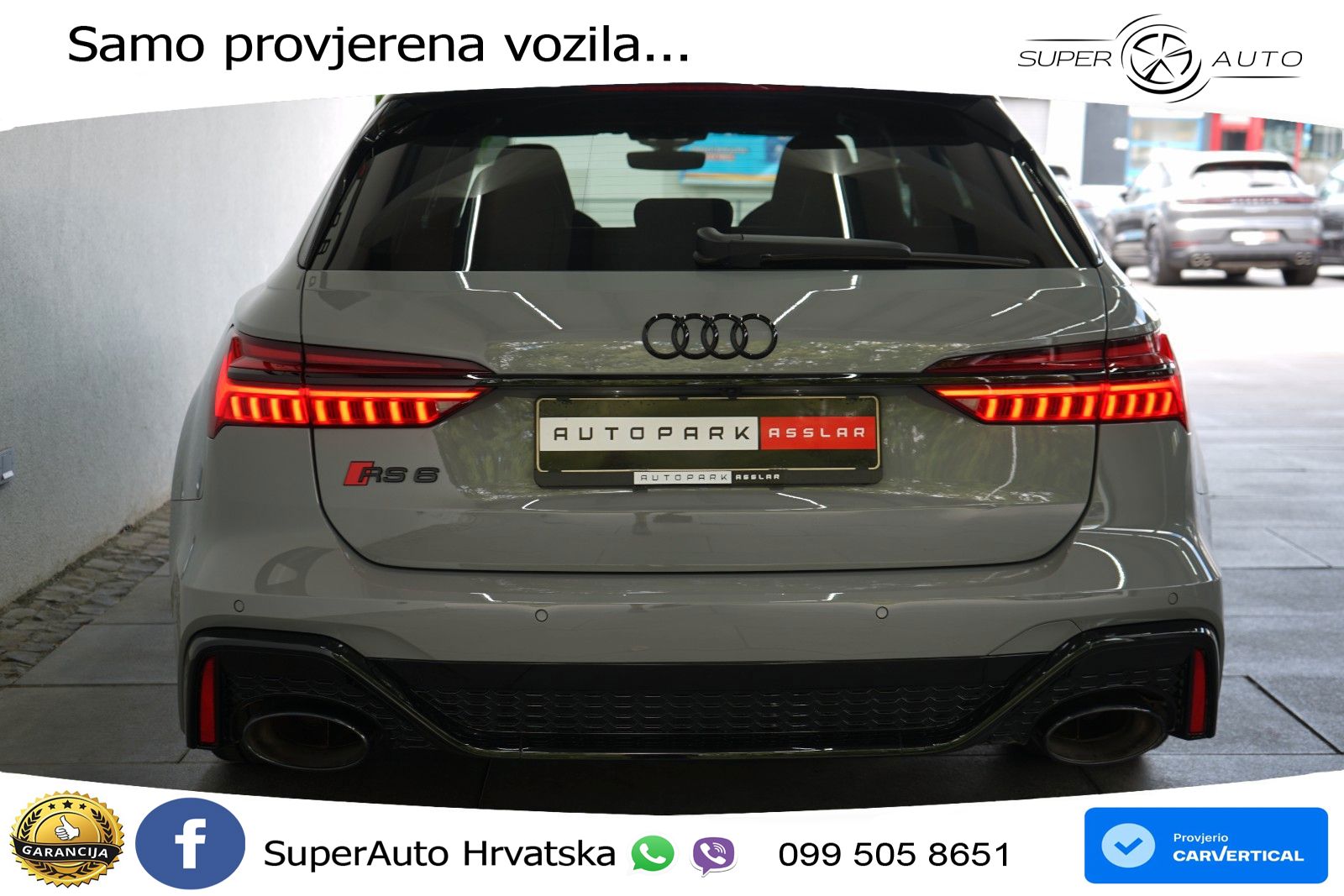Audi RS6 Avant 4.0 TFSI V8 performance (630 KS)  quattro tiptronic Kuka LED+GR SJED+ACC