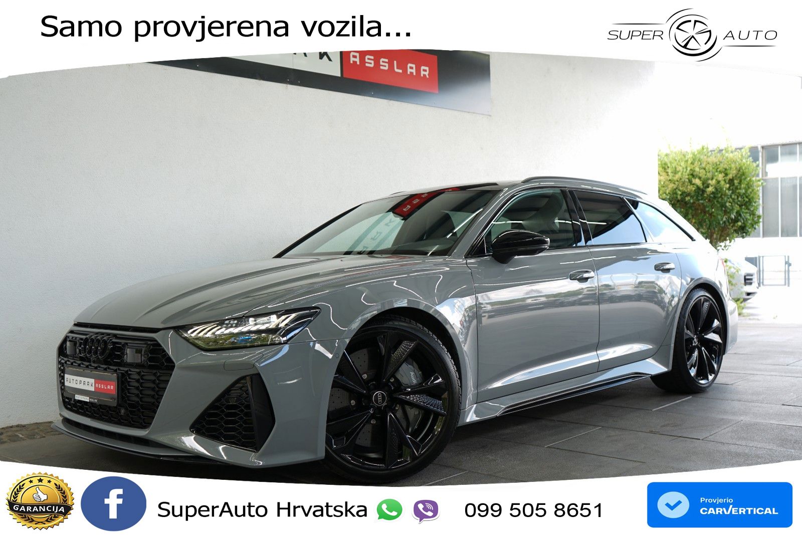 Audi RS6 Avant 4.0 TFSI V8 performance (630 KS)  quattro tiptronic Kuka LED+GR SJED+ACC