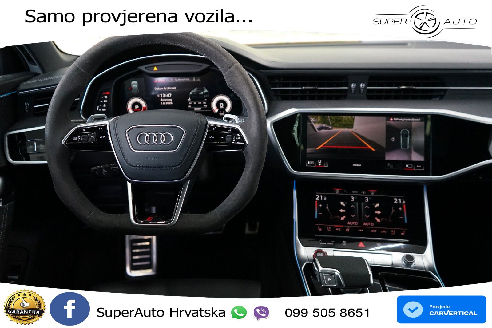 Audi RS6 Avant 4.0 TFSI V8 performance (630 KS)  quattro tiptronic Kuka LED+GR SJED+ACC