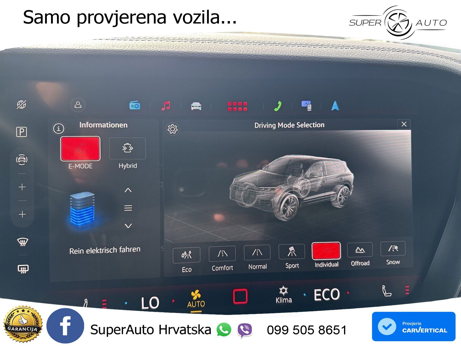 Volkswagen Touareg R 3.0 V6 TFSI (462 KS) 4MOTION Tiptronic ZRAČNI+ACC+GR SJED+KAM+PANO