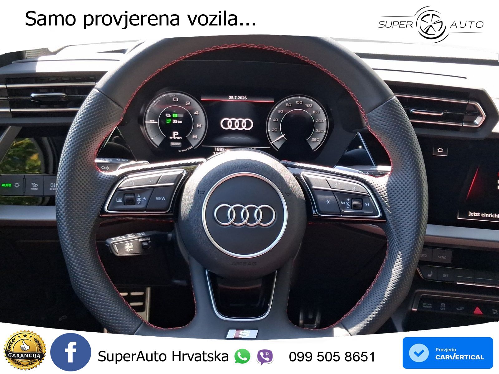 Audi A3 Sportback 40 TFSI e (204 KS) Plug-in Hybrid S tronic S line LED+GR SJED+ACC