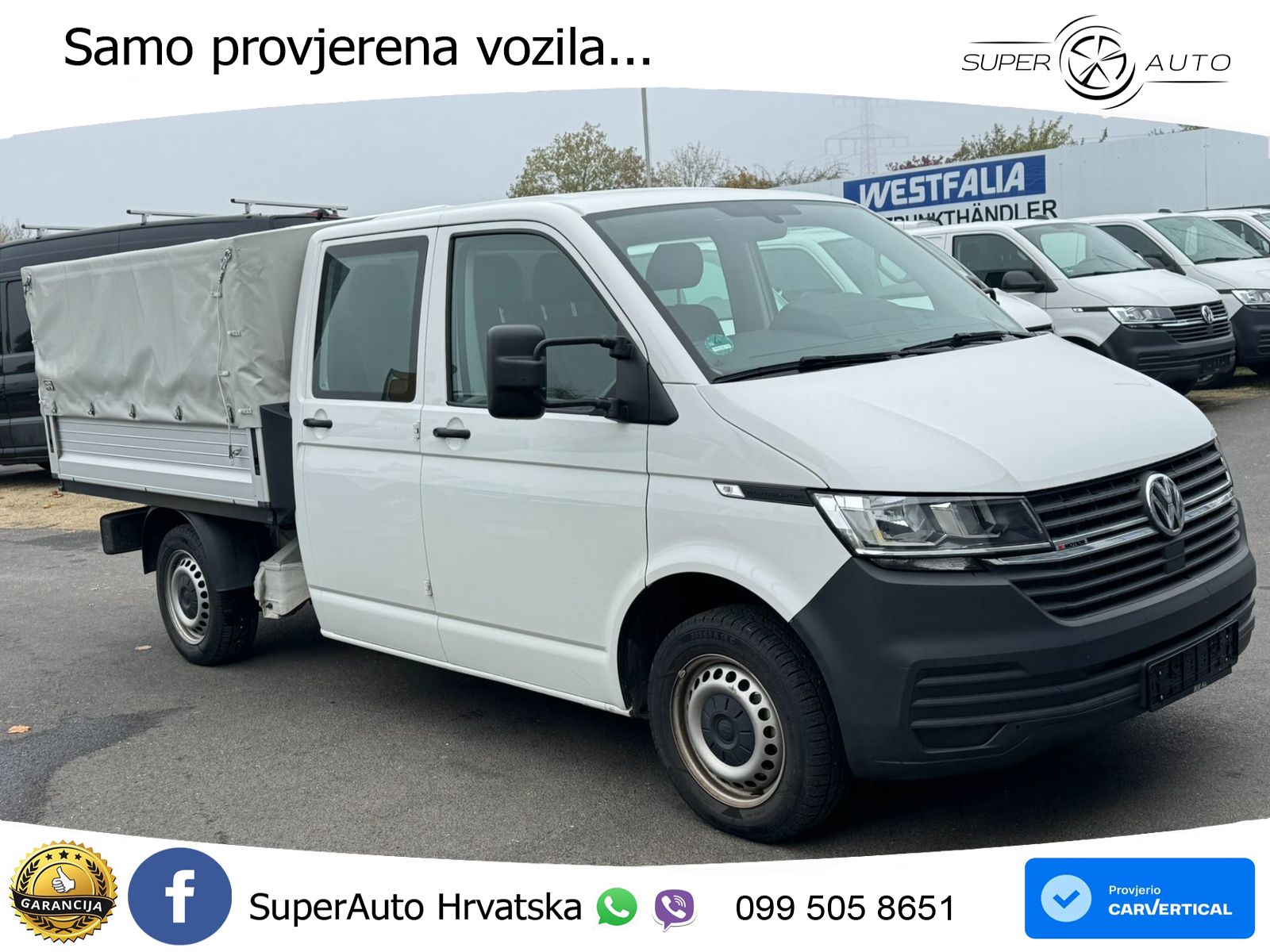 Volkswagen T6.1 Transporter Doka/Pritsche 4Motion AHK*Stand 150 KS