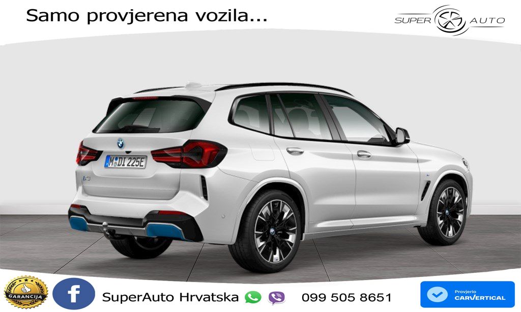 BMW iX3 80 kWh (286 KS) ACC+HEAD+GR SJED+360+PANO