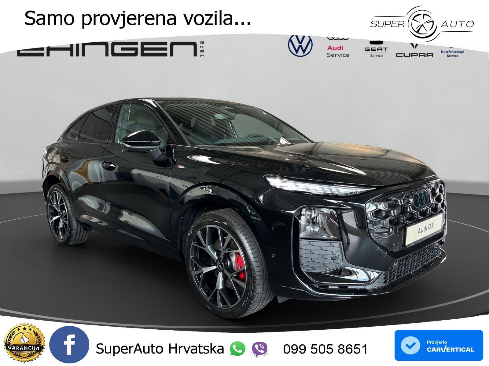 Audi Q3 III Sportback 2.0 TFSI (265 KS) quattro S tronic S line LED+GR SJED+ACC