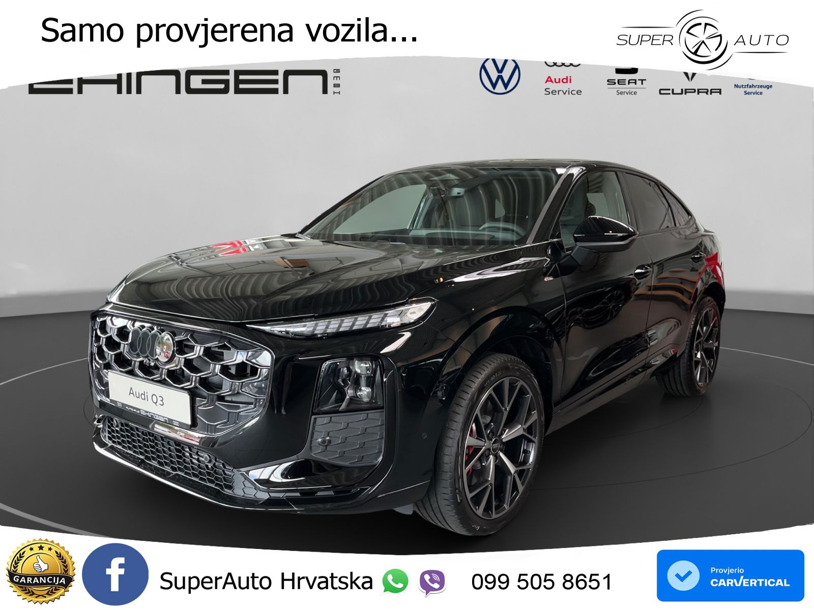 Audi Q3 III Sportback 2.0 TFSI (265 KS) quattro S tronic S line LED+GR SJED+ACC