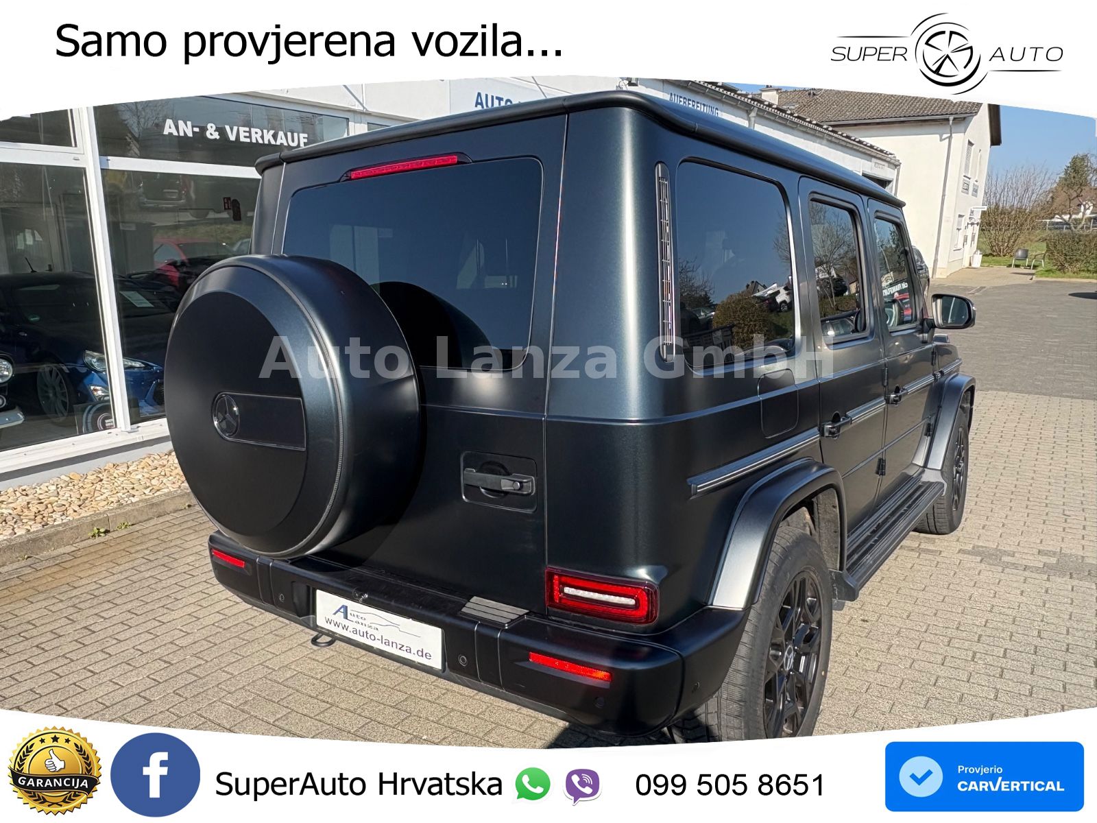 Mercedes G 450d Long (367 KS) 4MATIC 9G-TRONIC Exclusive ZRAČNI+ACC+4xGR SJED+KAM