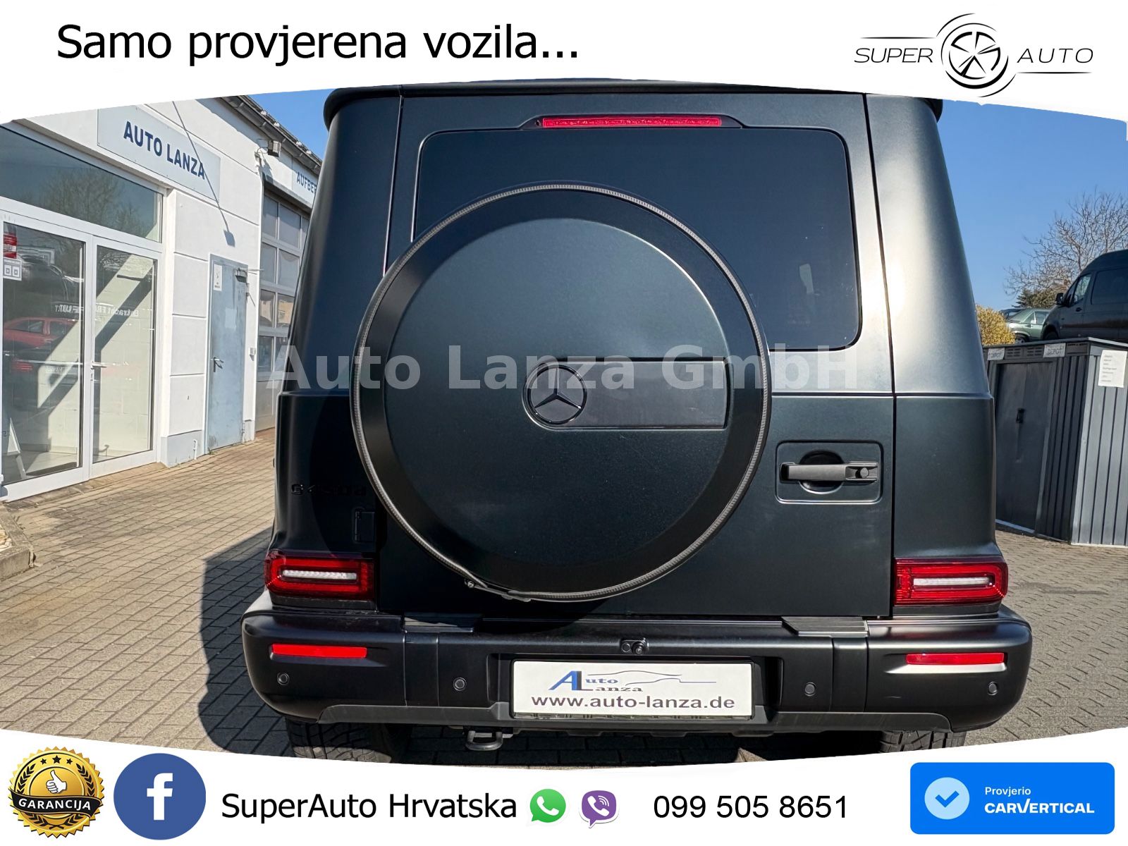 Mercedes G 450d Long (367 KS) 4MATIC 9G-TRONIC Exclusive ZRAČNI+ACC+4xGR SJED+KAM