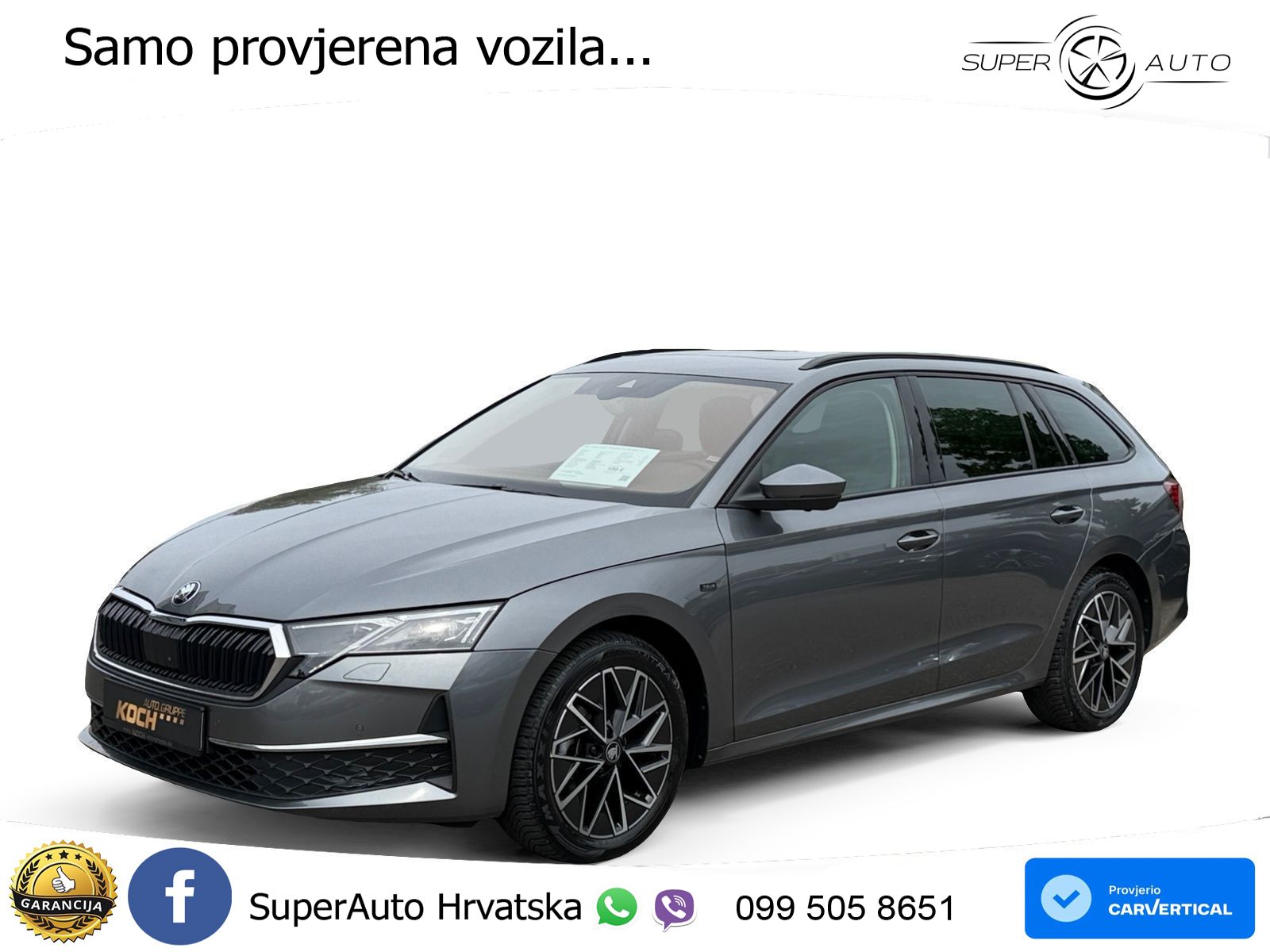 Škoda Octavia Combi 2.0 TDI (150 KS) DSG LED+GR SJED+ACC