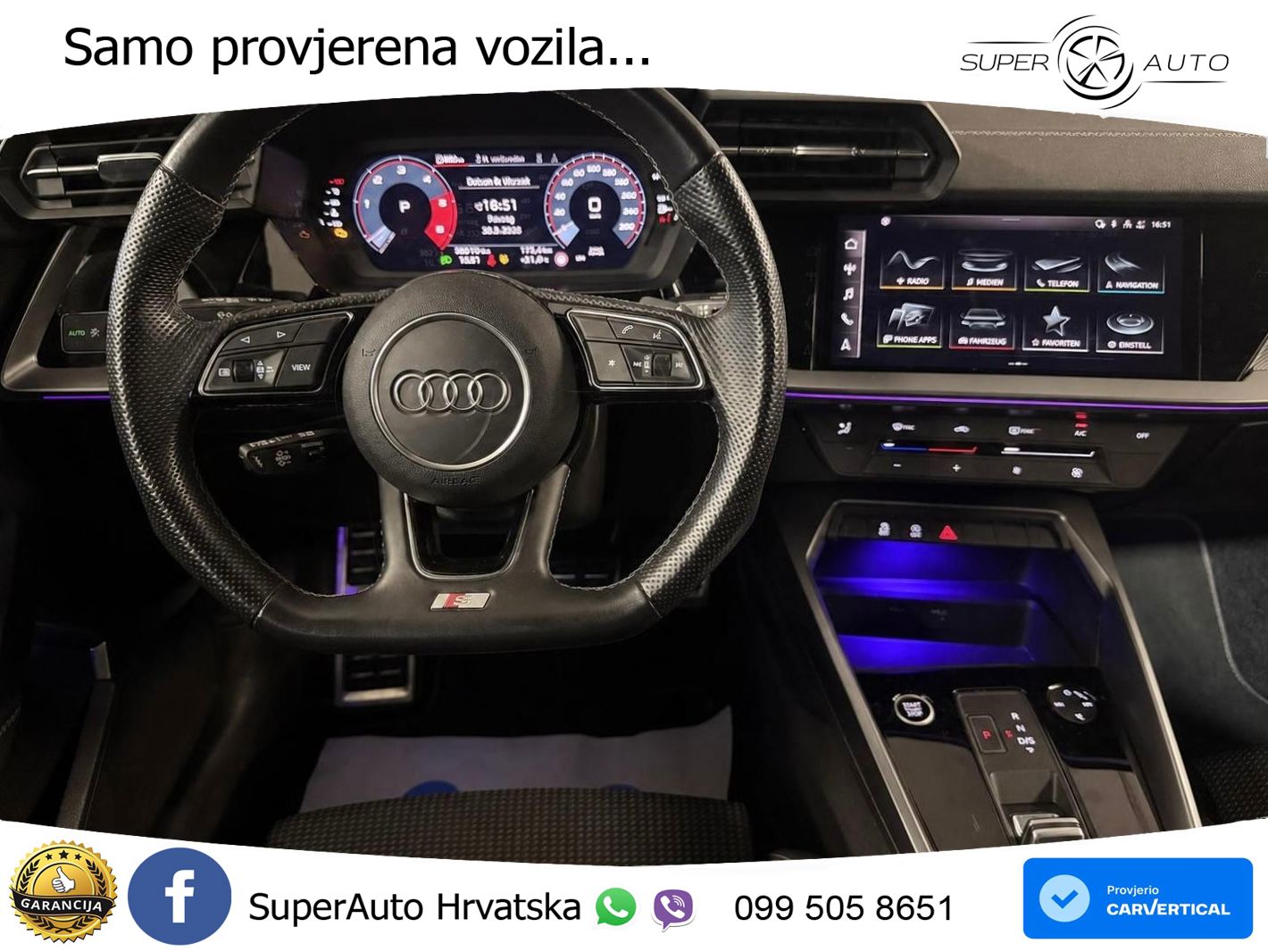 Audi A3 35 TDI (150 KS) S tronic S line LED+GR SJED+ACC