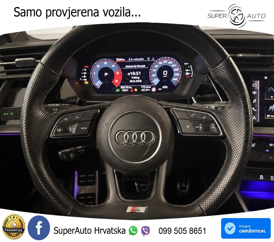 Audi A3 35 TDI (150 KS) S tronic S line LED+GR SJED+ACC