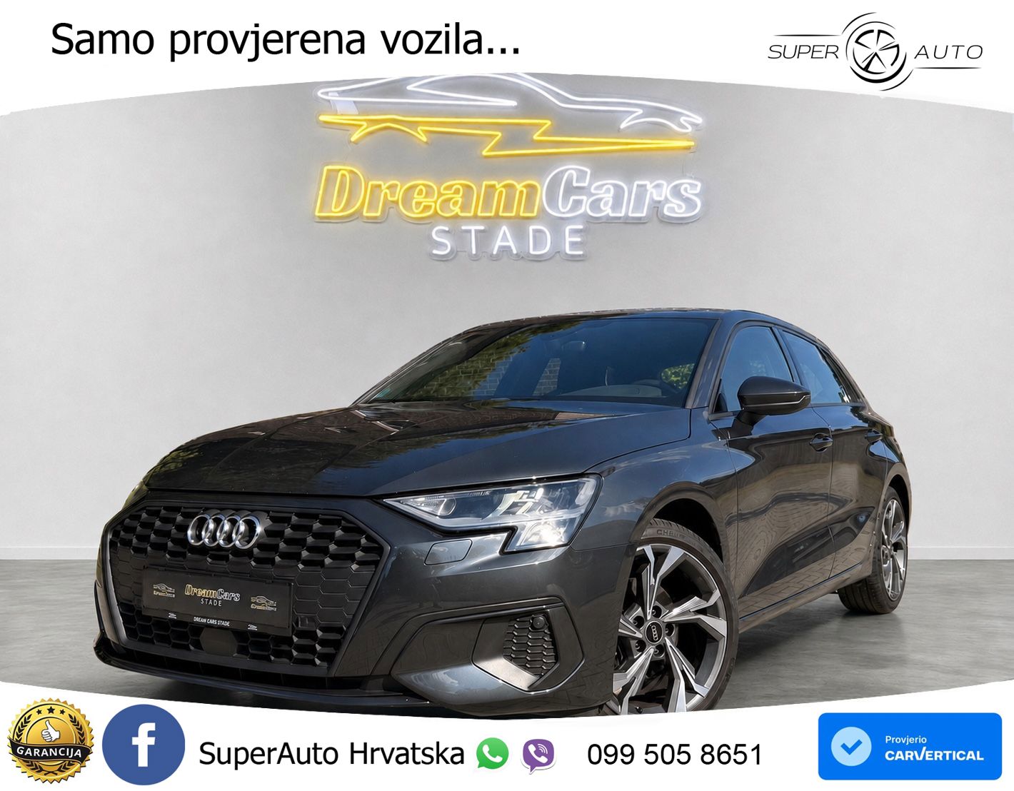 Audi A3 35 TDI (150 KS) S tronic S line LED+GR SJED+ACC