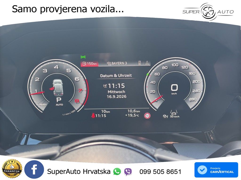 Audi A3 Sportback 40 TFSI (204 KS) quattro S tronic LED+GR SJED+ACC