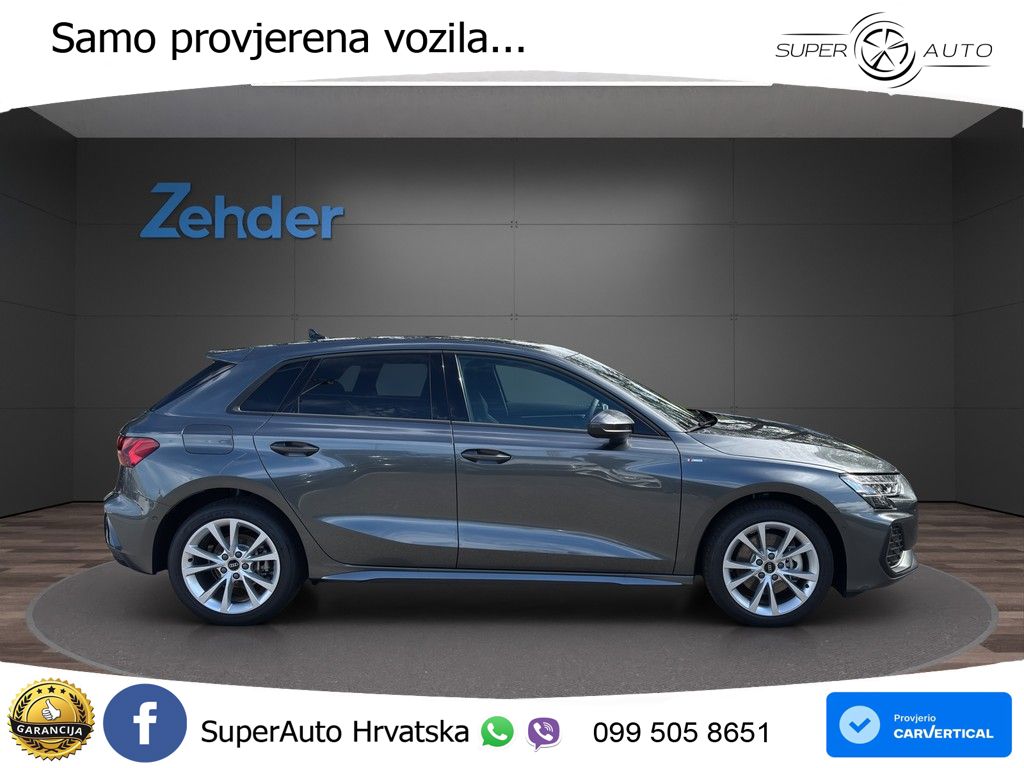 Audi A3 Sportback 40 TFSI (204 KS) quattro S tronic LED+GR SJED+ACC
