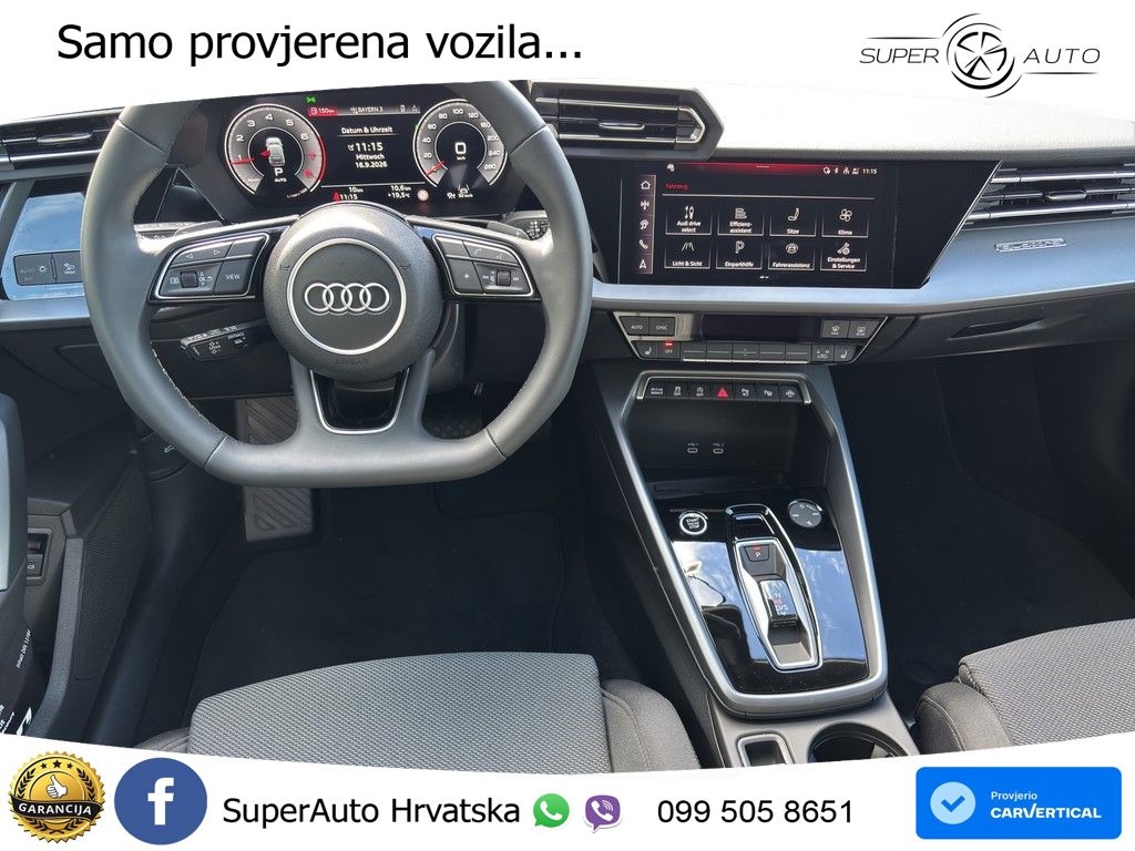 Audi A3 Sportback 40 TFSI (204 KS) quattro S tronic LED+GR SJED+ACC
