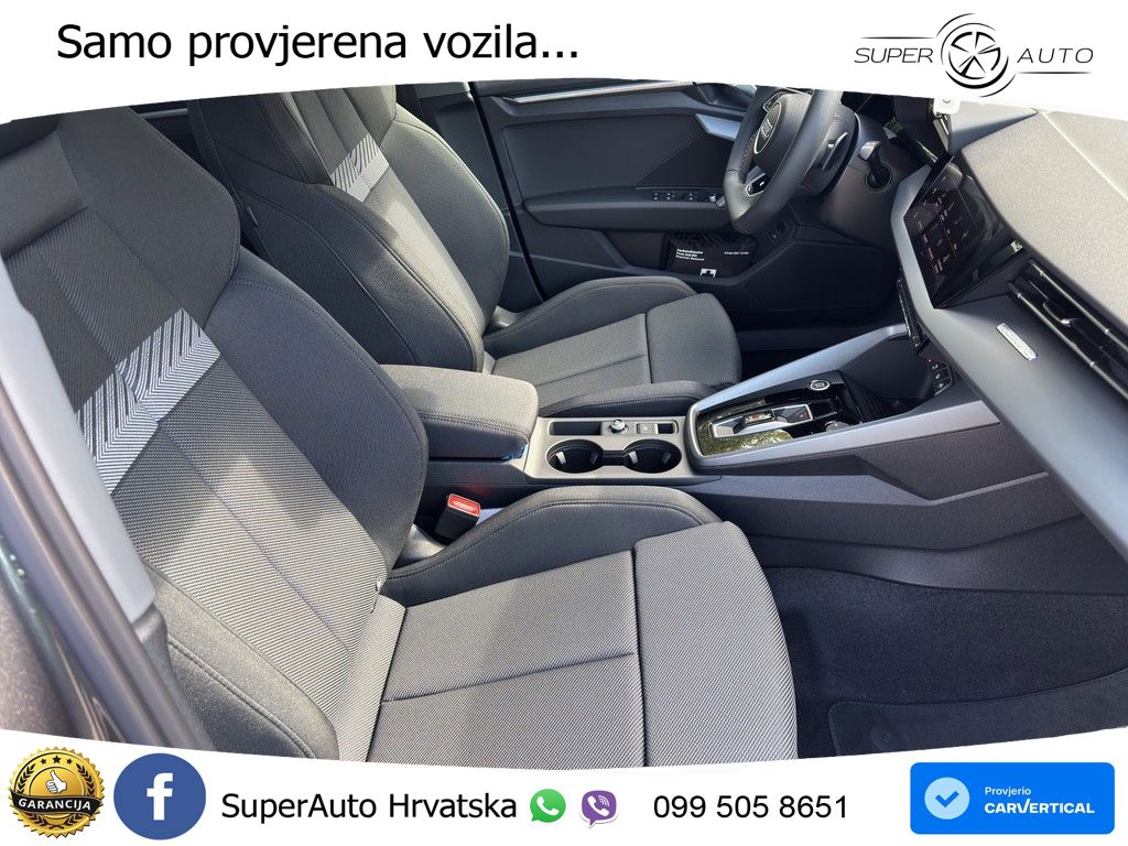 Audi A3 Sportback 40 TFSI (204 KS) quattro S tronic LED+GR SJED+ACC
