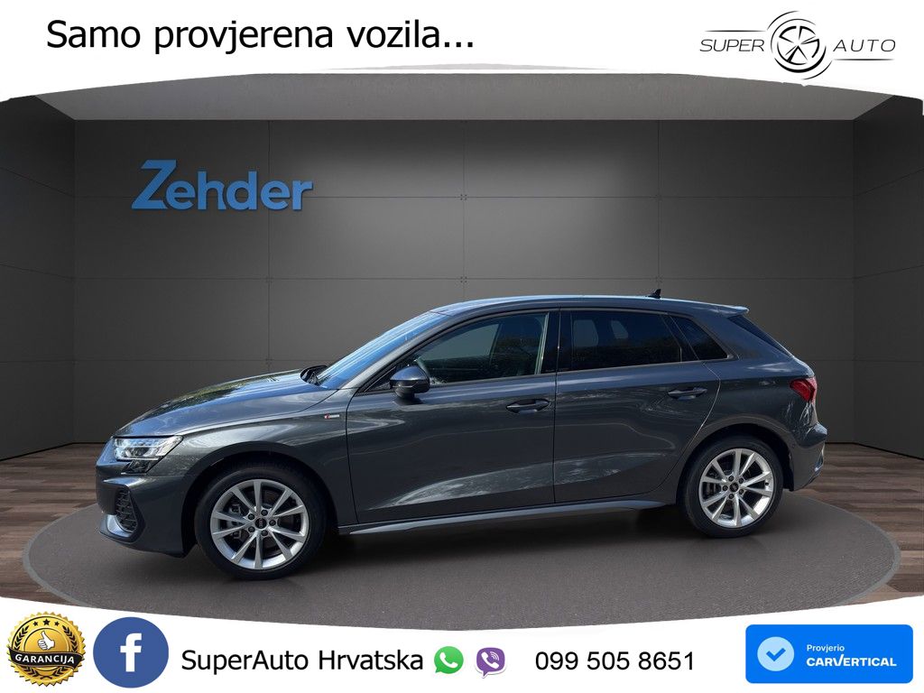 Audi A3 Sportback 40 TFSI (204 KS) quattro S tronic LED+GR SJED+ACC