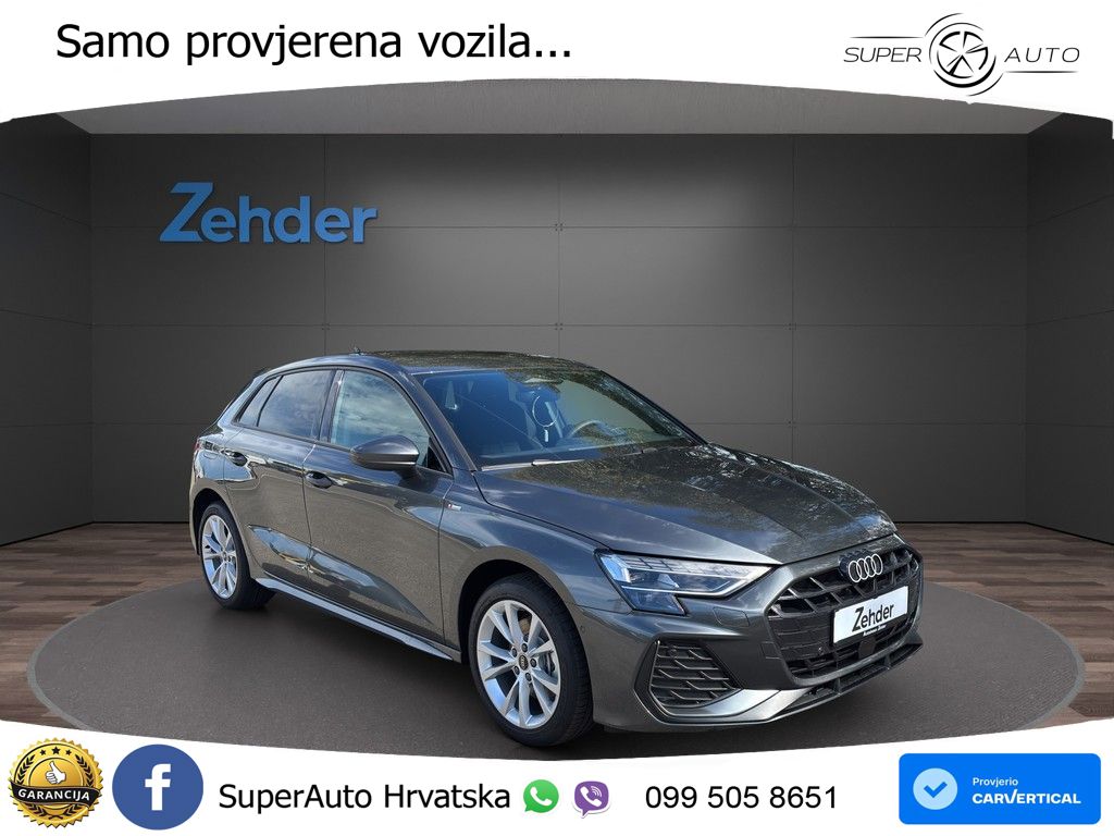 Audi A3 Sportback 40 TFSI (204 KS) quattro S tronic LED+GR SJED+ACC