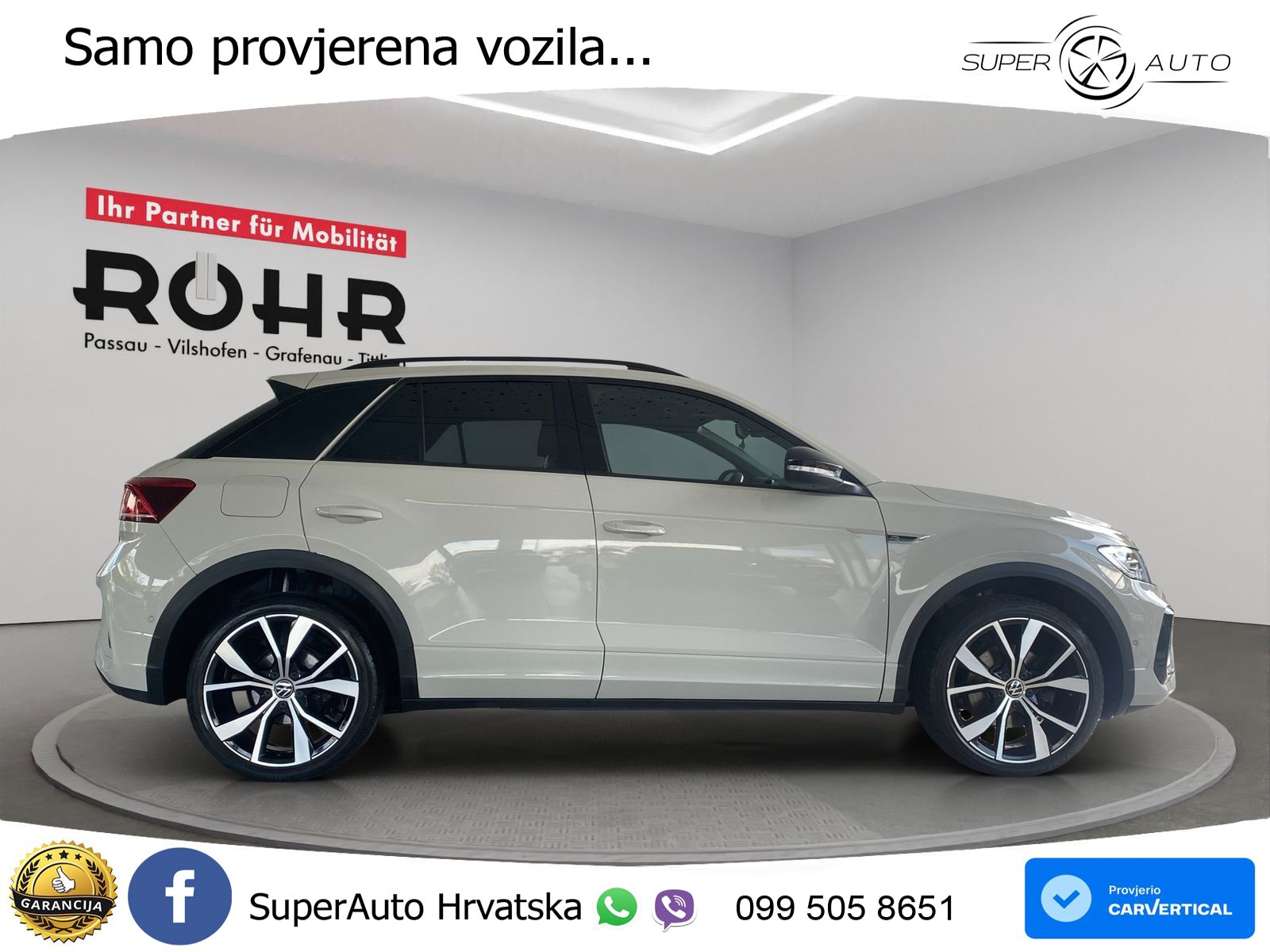 Volkswagen T-Roc 2.0 TSI (190 KS) 4M DSG R-Line LED+GR SJED+ACC