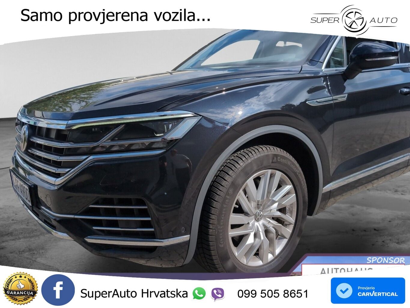 Volkswagen Touareg 3.0 V6 TDI (286 KS) 4MOTION Tiptronic ZRAČNI+ACC+GR SJED+KAM+PANO