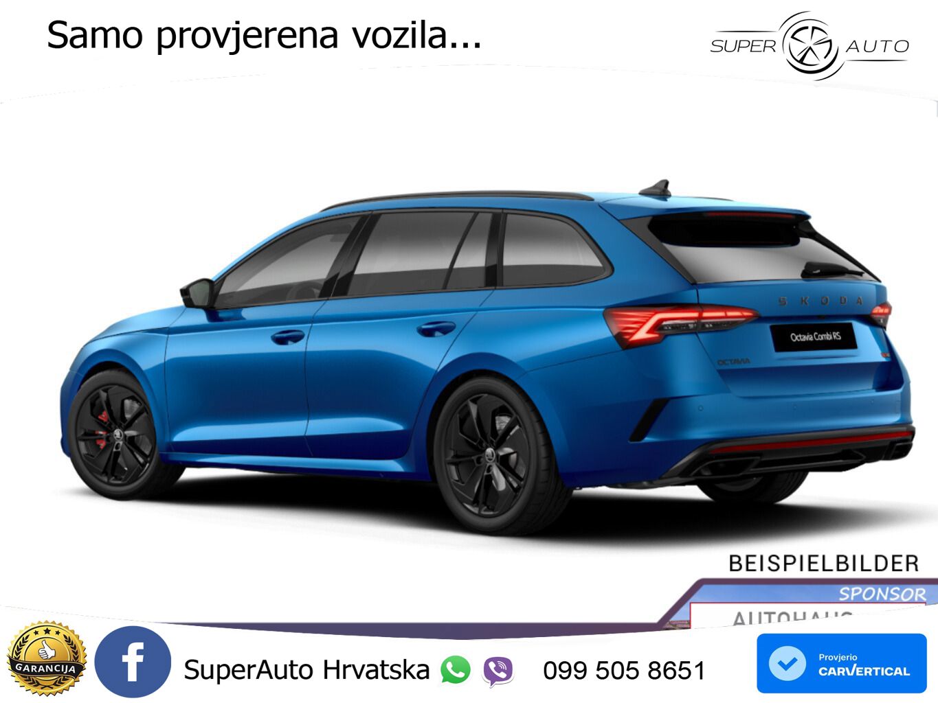 Škoda Octavia Combi RS 2.0 TSI (265 KS) DSG MATRIX+GR SJED+KAM