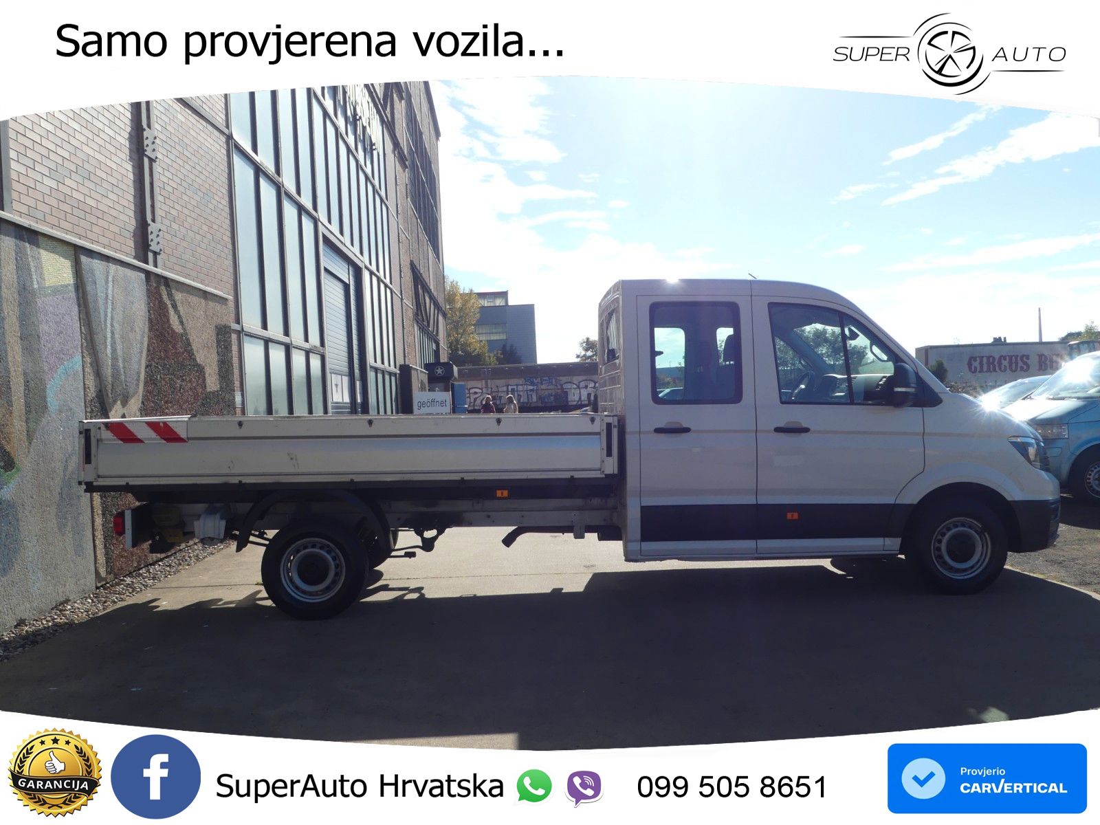 Volkswagen Crafter Pritsche 35 lang Doppelkabine/ HU/AU NEU 140 KS