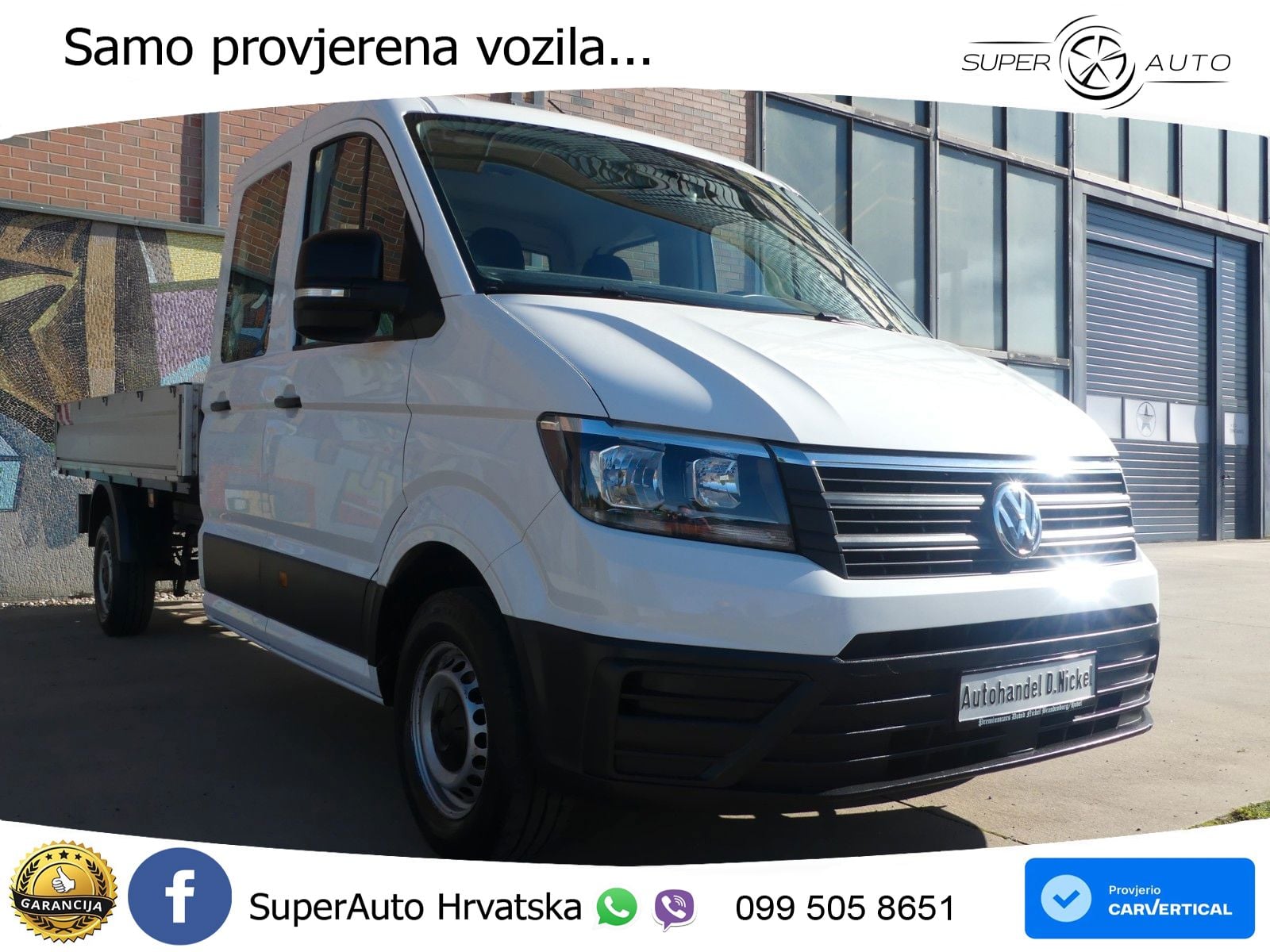 Volkswagen Crafter Pritsche 35 lang Doppelkabine/ HU/AU NEU 140 KS