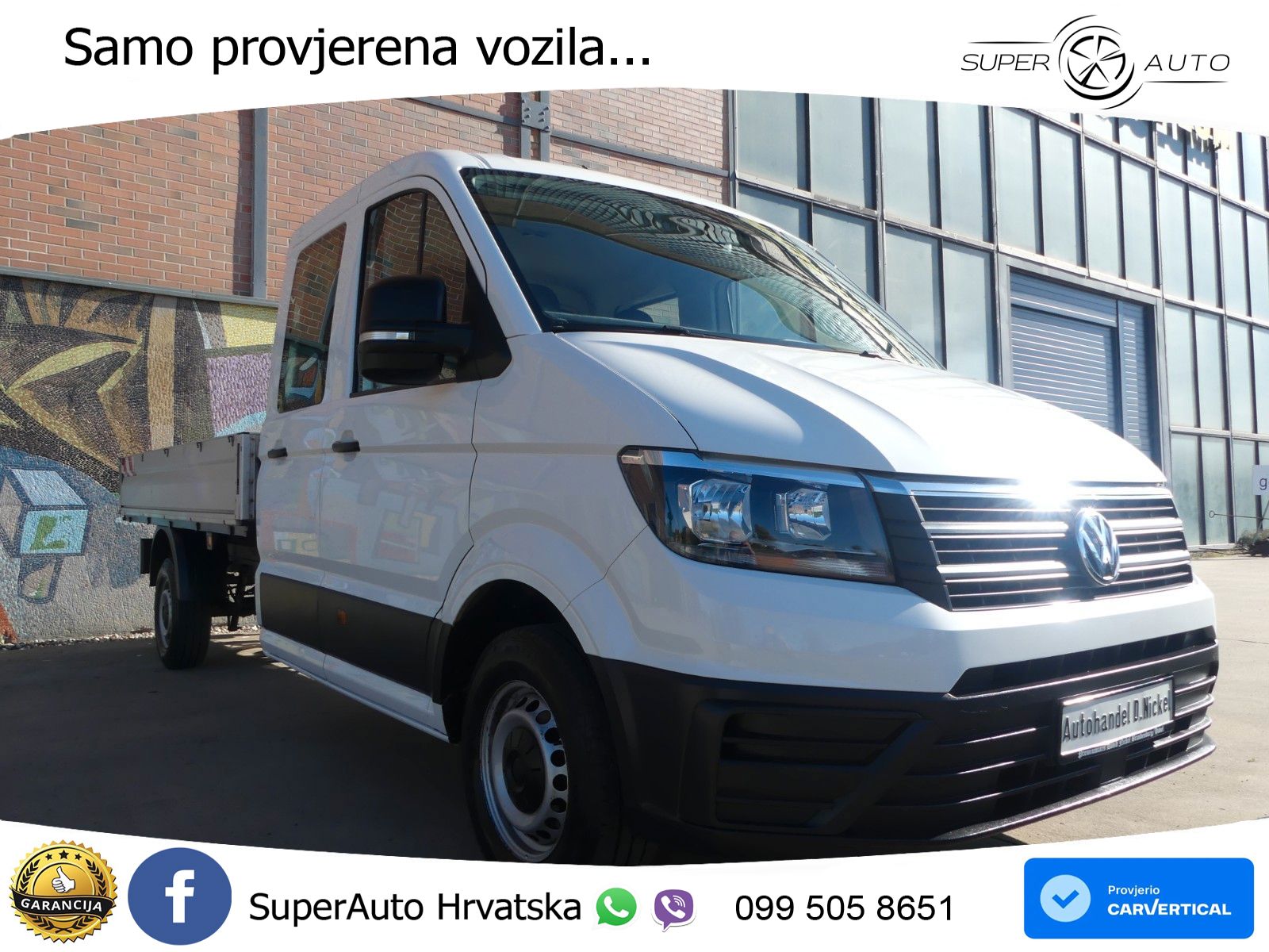 Volkswagen Crafter Pritsche 35 lang Doppelkabine/ HU/AU NEU 140 KS