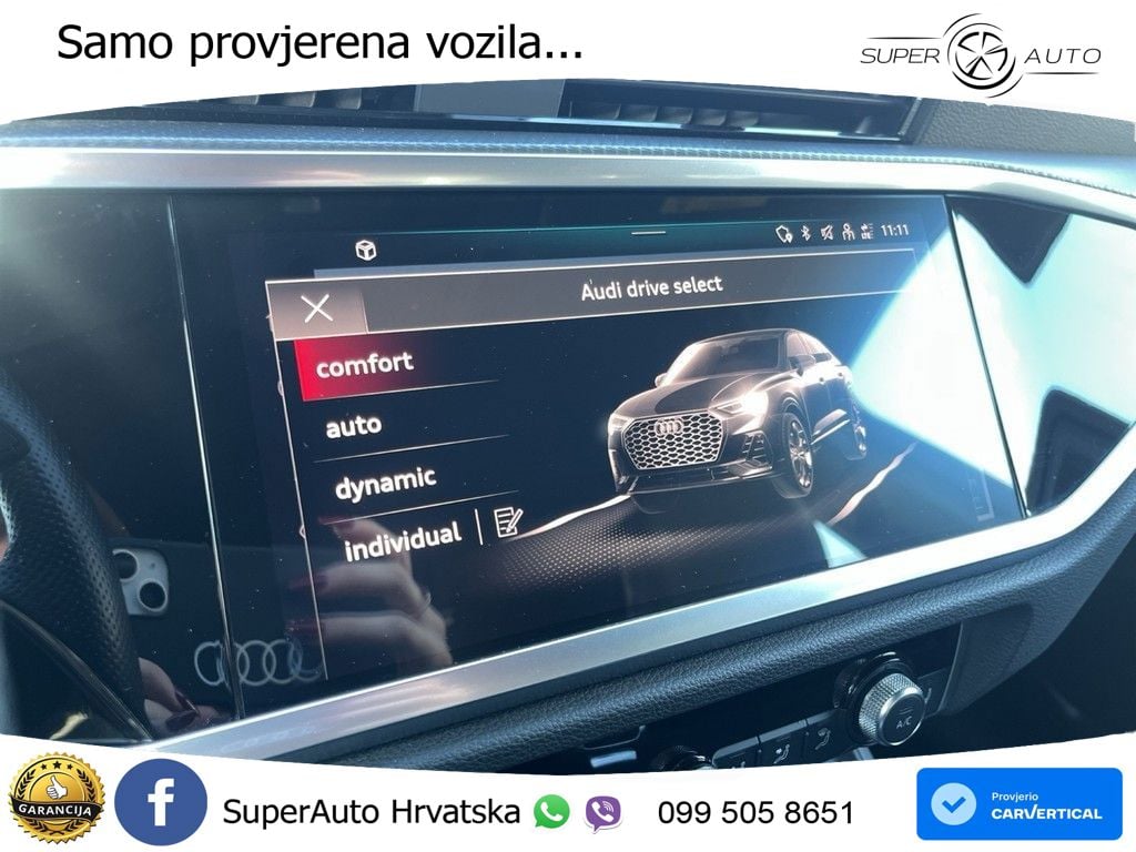 Audi Q3 Sportback 45 TFSIe (245 KS) S tronic S line LED+GR SJED+ACC
