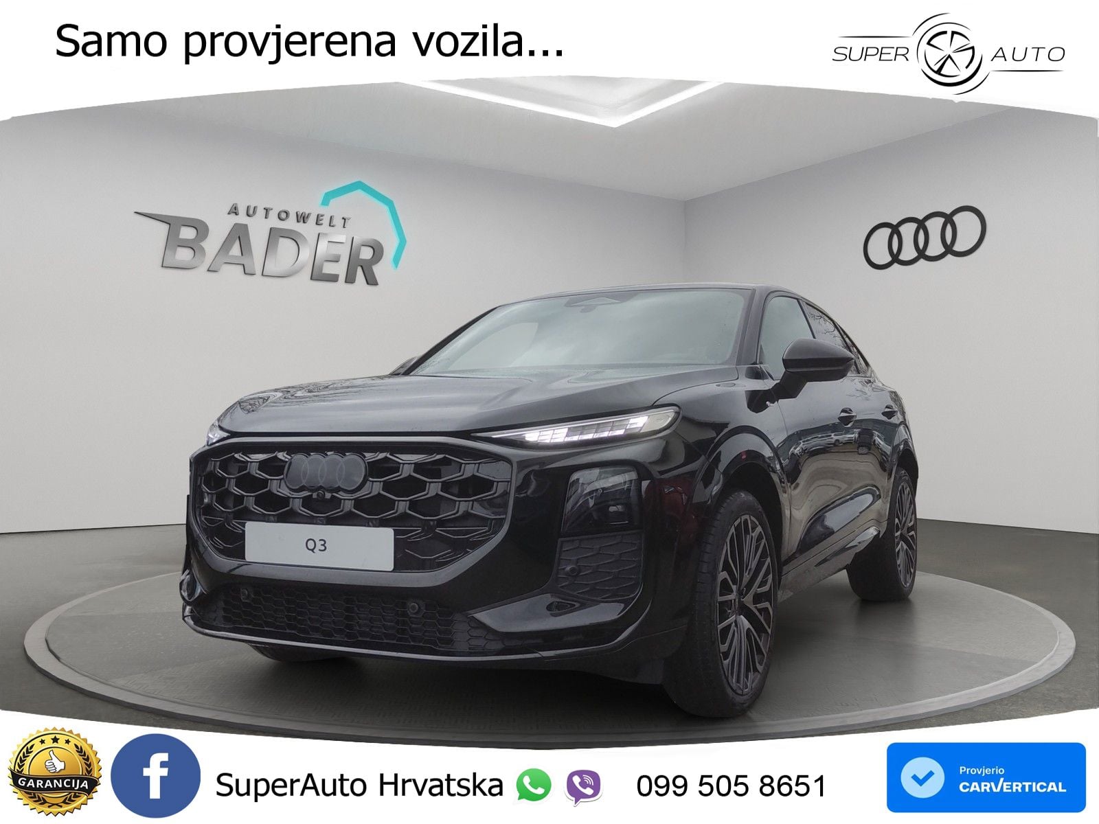 Audi Q3 Sportback 2.0 TFSI (204 KS) quattro S tronic LED+GR SJED+ACC