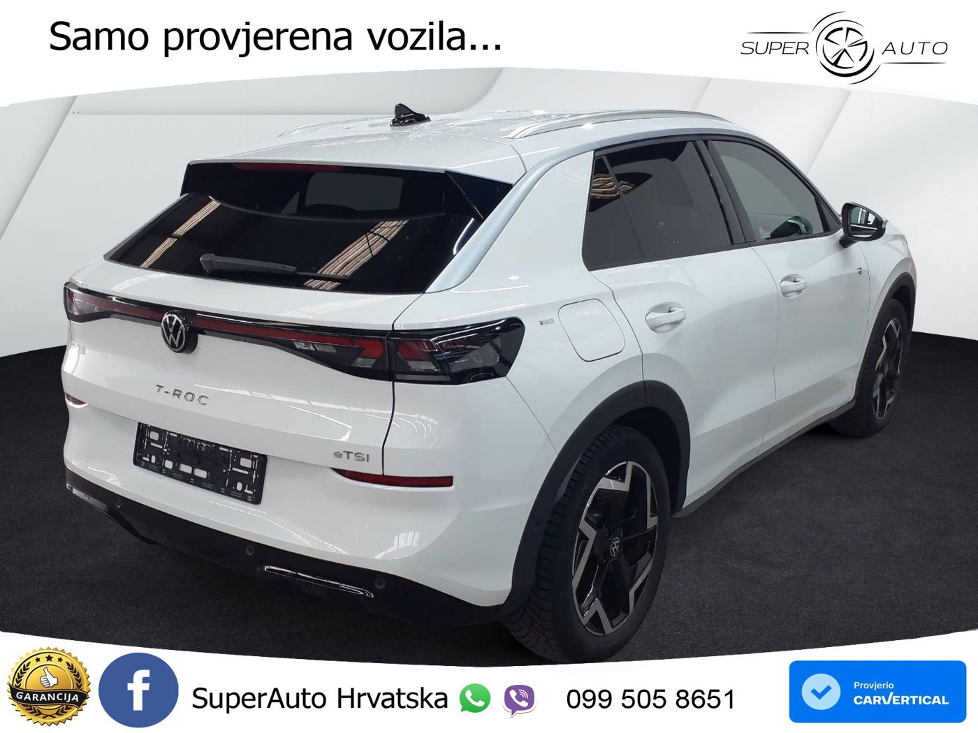 Volkswagen T-Roc 1.5 eTSI (150 KS)  DSG R-Line LED+GR SJED+ACC