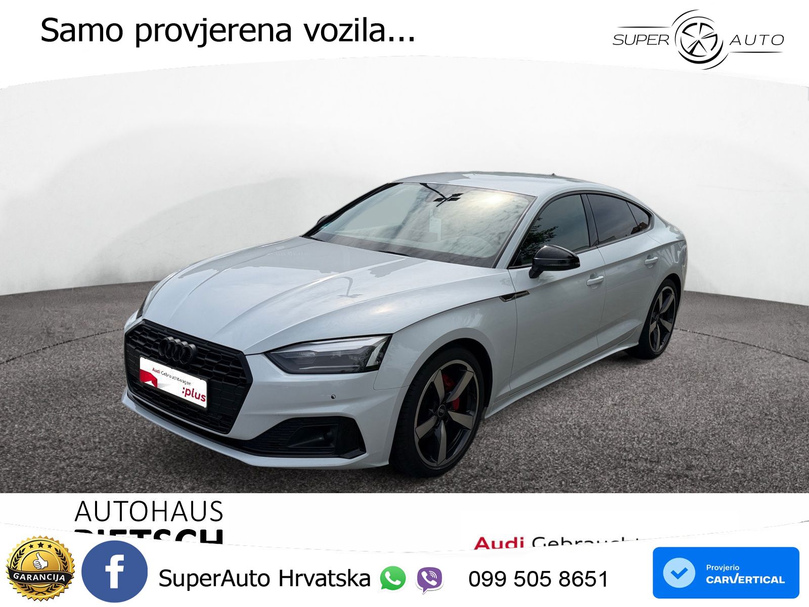Audi A5 Sportback  40 TFSI (204 KS) S tronic S line LED+GR SJED+ACC