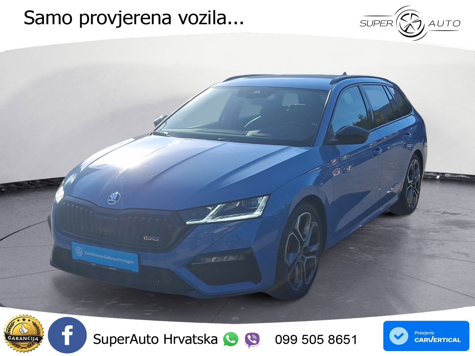Škoda Octavia Combi RS 2.0 TDI (200 KS) DSG LED+GR SJED+ACC